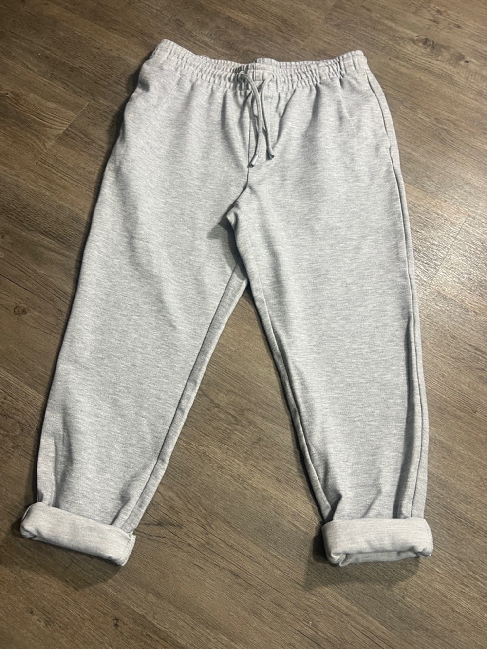 Zara Light Gray Men's Jogger Sweatpants - Drawstring Casual Pants